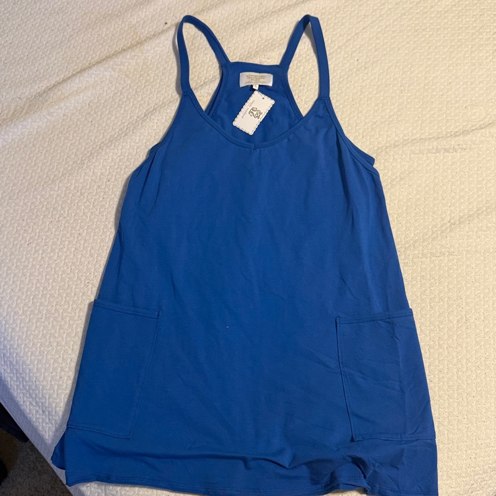 Simply Southern Vibrant Blue Tank